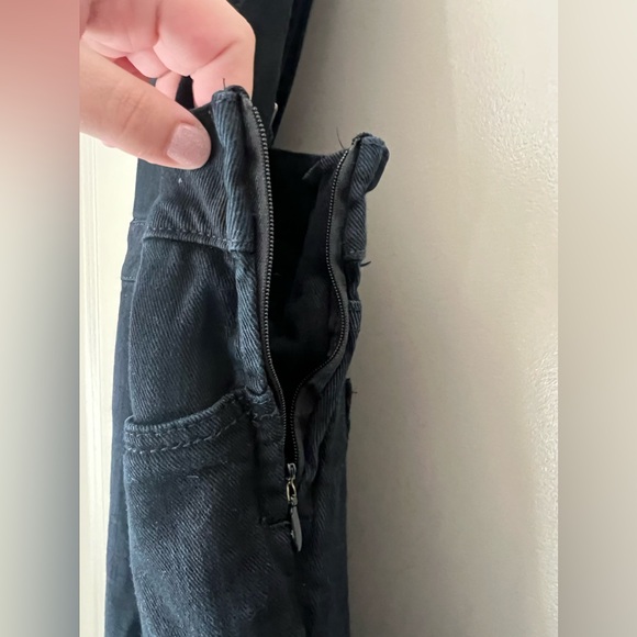 Paige Tavie Overalls Black Denim - Picture 13 of 14